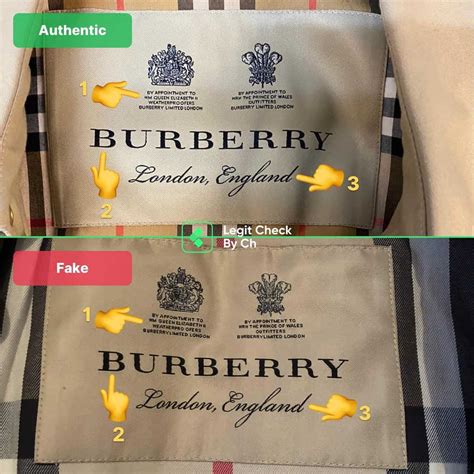 fake vs real burberry authentic|identify burberry raincoat.